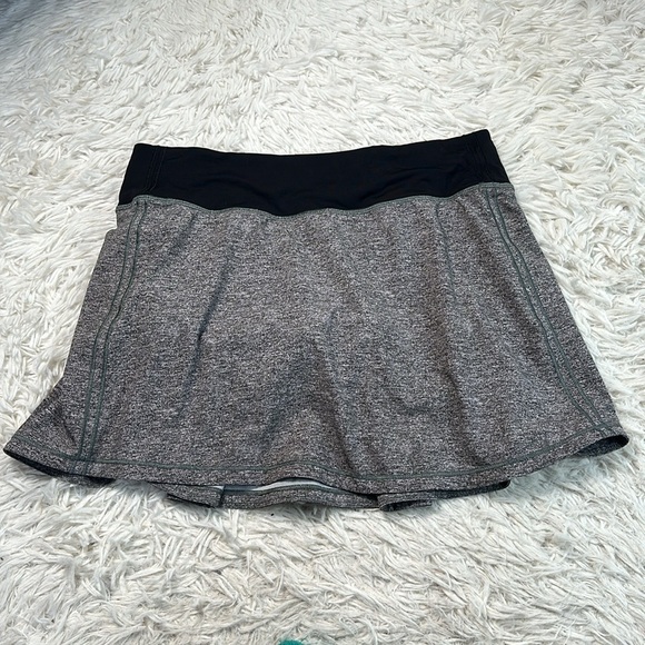 Lululemon Pace Rival Skirt (Tall) *No Panels 15" Heather Lux Multi Black / Black - Picture 1 of 6